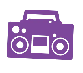Purple Boombox SJ
